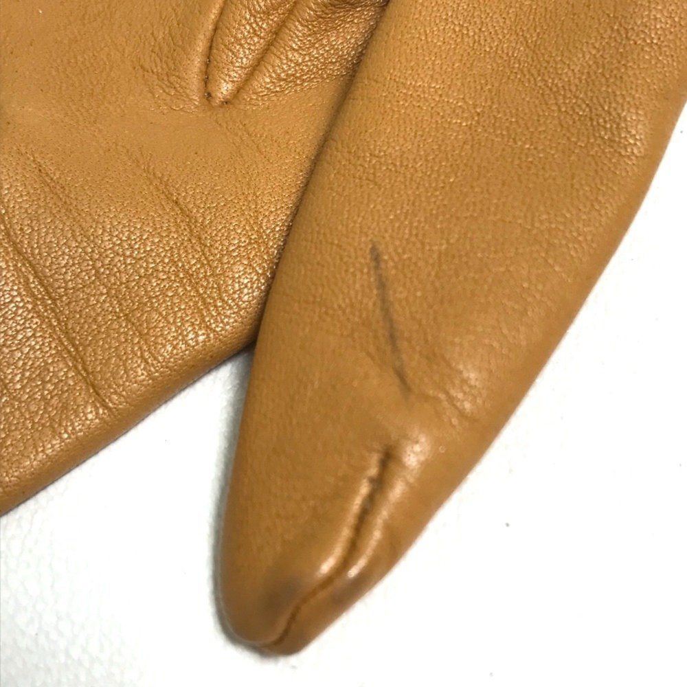 HERMES Cream Leather Love Gloves - Picture 6 of 11